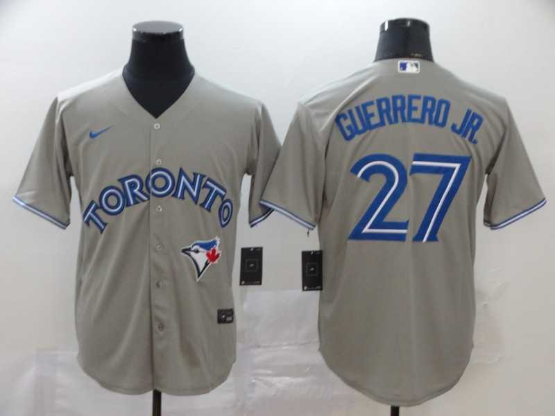 Blue Jays 27 Vladimir Guerrero Jr. Gray 2020 Nike Cool Base Jersey,We sell and wholesale Blue Jays 27 Vladimir Guerrero Jr. Gray 2020 Nike Cool Base Jersey on line form chian!